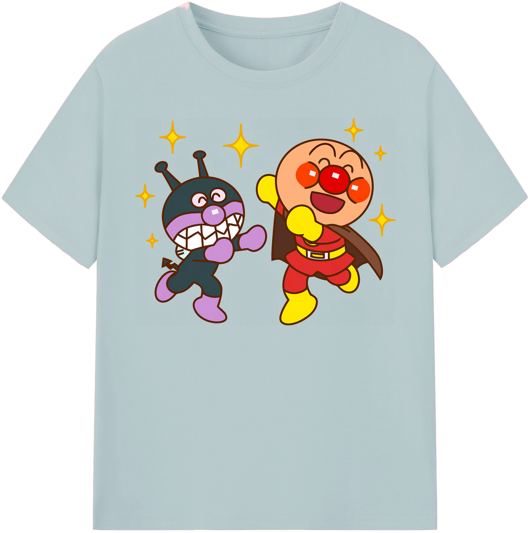 （画像用） アンパンマン Anpanman 綿100％半袖Tシャツ（フロントプリント）